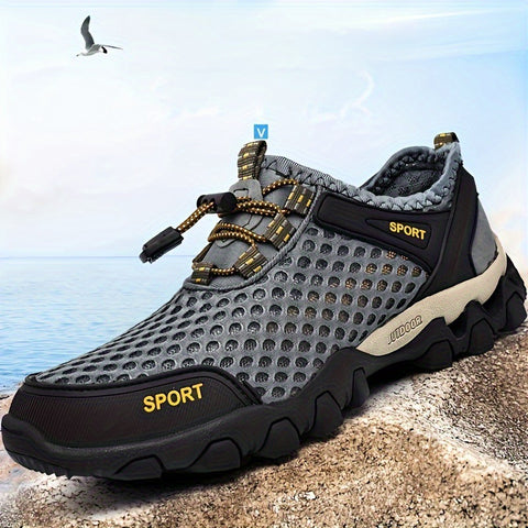 Men's Breathable Mesh Water Shoes With Non-Slip EVA Sole