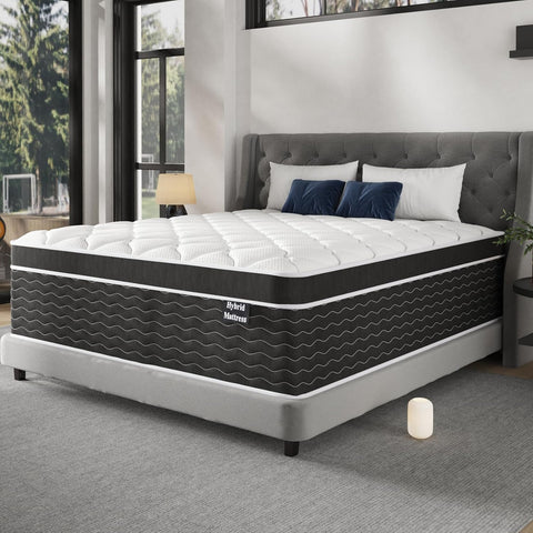 Full Size Mattress, 10 Inch Full Size Mattress in a Box, Medium Plush Hybrid Mattress
