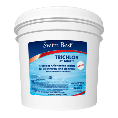 Swim Best 3�测�� Stabilized Trichlor Chlorine Tablets, wrapped �� 25 lb