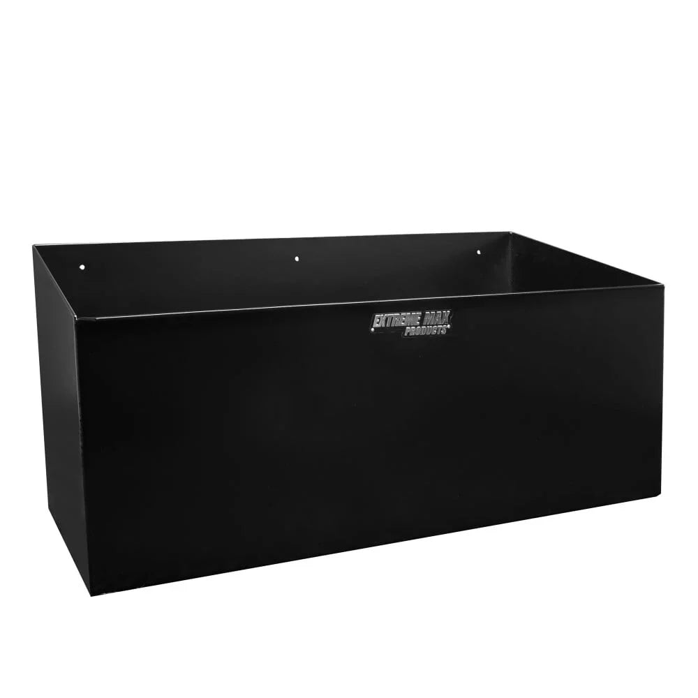 Extreme Max Dual Fuel Jug Holder �� Aluminum Design for Two 5 Gallon Jugs, Black Storage Organizer for Trailers & Garages