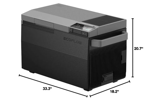 Car Refrigerator, 40 Qt(38L) Portable Refrigerator, Electric Cooler with Ice Maker, Dual Zone WIFI APP Control(-13℃~50℃), 12/24V DC/AC For Camping, Travel, Fishing, Outdoor, Truck