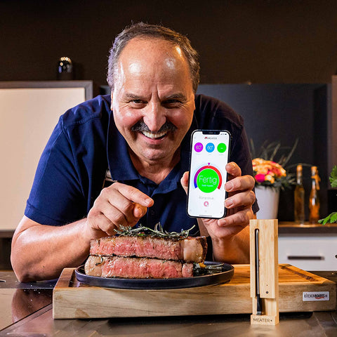 MEATER Plus | Smart Meat Thermometer with Bluetooth | 165ft Wireless Range | for The Oven, Grill, Kitchen, BBQ, Smoker, Rotisserie