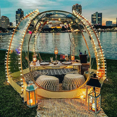 Alvantor Bubble Tent Pop Up Gazebo, 8-10 Person Igloo Dome Garden Patio Canopy Shelter