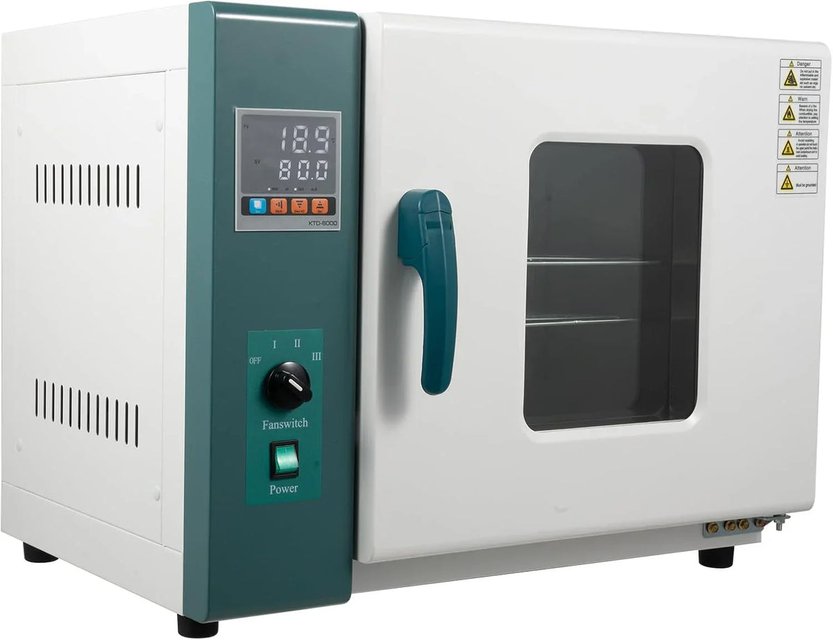 110V 1000W Horizontal Electric Blast Drying Oven 45L/12Gal Lab Forced Air Convection Drying Oven with Intelligent Temperature Controller for Industrial, Schools, Research Institutes