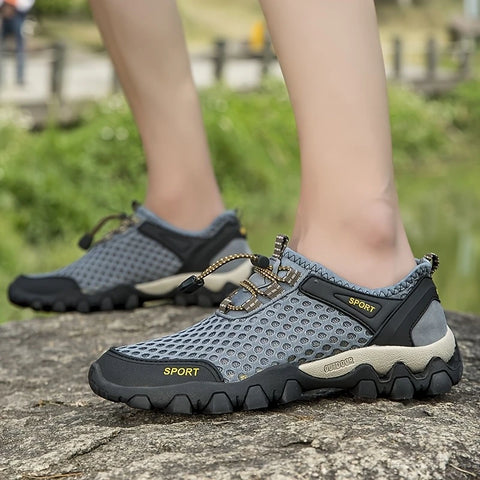Men's Breathable Mesh Water Shoes With Non-Slip EVA Sole