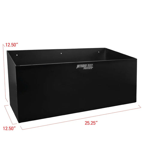 Extreme Max Dual Fuel Jug Holder �� Aluminum Design for Two 5 Gallon Jugs, Black Storage Organizer for Trailers & Garages