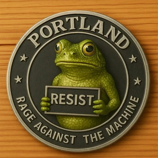 Frog Resists Coin