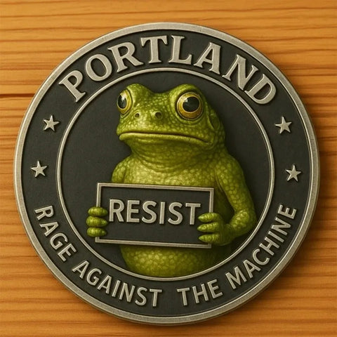 Frog Resists Coin