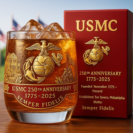 USMC 250th Anniversary Glass