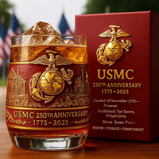 USMC 250th Anniversary Glass