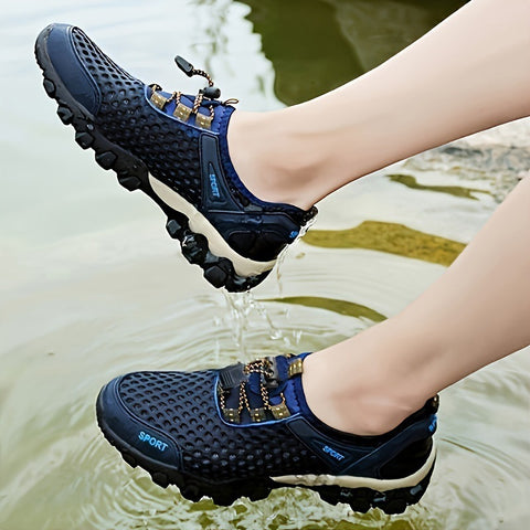 Men's Breathable Mesh Water Shoes With Non-Slip EVA Sole