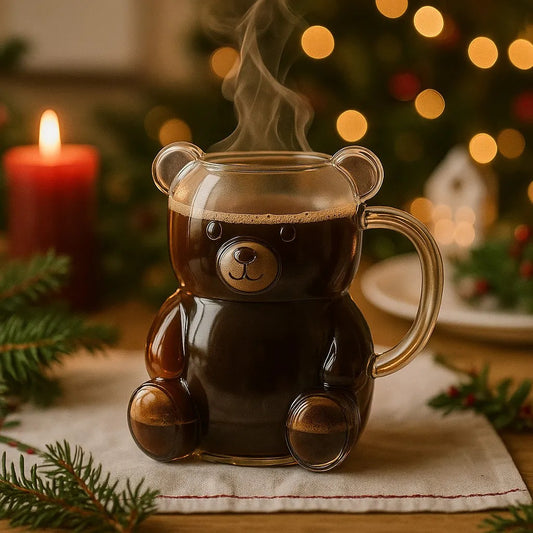 Bear Hug Glass Mug