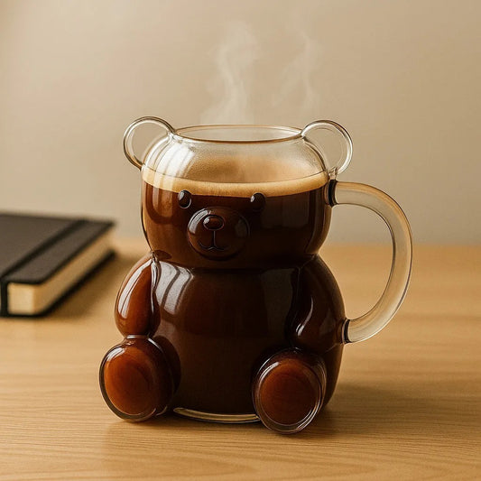Bear Hug Glass Mug