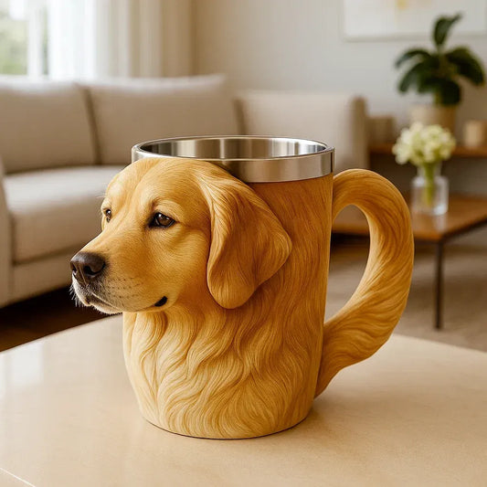 Golden Retriever Stainless Steel Mug