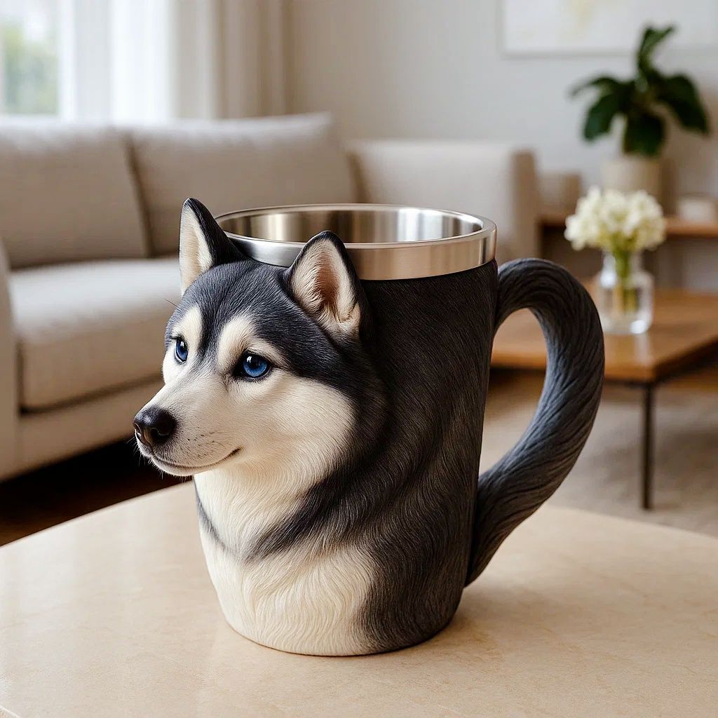 Husky Stainless Steel Mug