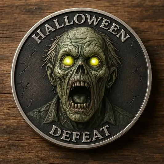 Halloween Zombie Decision Coin