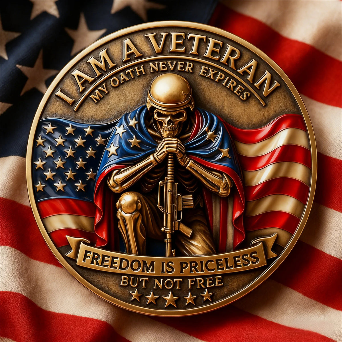 "I Am a Veteran" Military Commemorative Coin