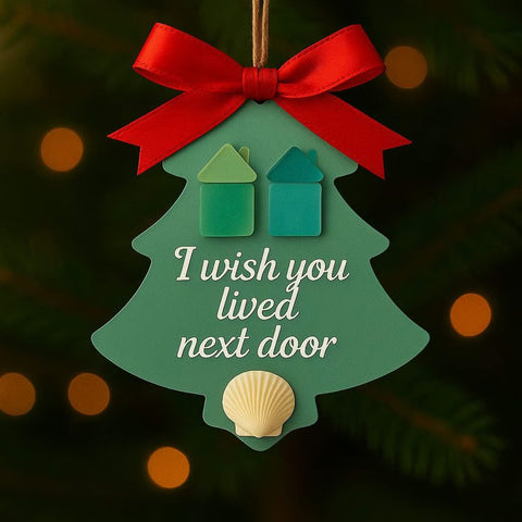 Sea Glass Christmas Tree Friendship Ornament