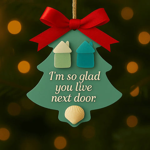 Sea Glass Christmas Tree Friendship Ornament
