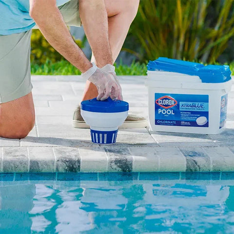 Clorox Pool&Spa XtraBlue 3�测�� Chlorinating Tablets for Swimming Pools, 25lb