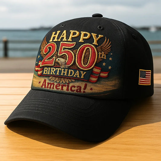 Patriotic 250th Anniversary Baseball Cap