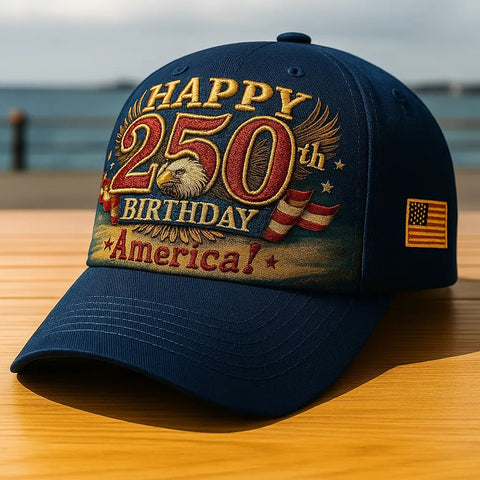 Patriotic 250th Anniversary Baseball Cap