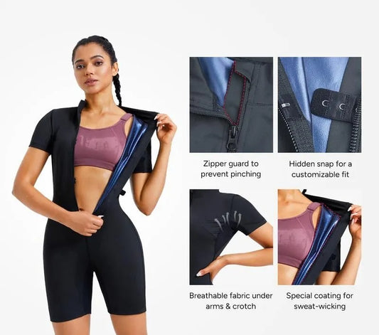 Fitness sauna suit