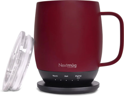 A coffee cup with temperature control function and the ability to automatically heat up