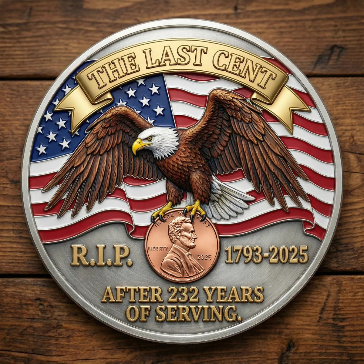 "The Last Cent – 232 Years of Service" Commemorative Coin