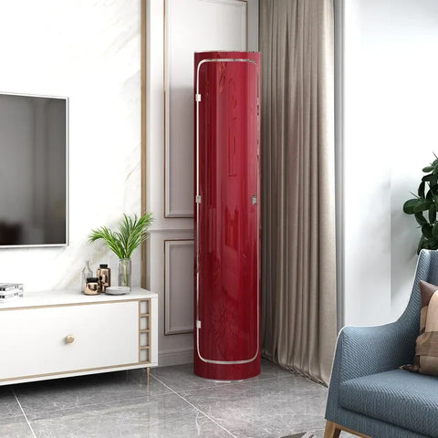Large-capacity multi-layer rotating disinfection shoe cabinet [with mirror + deodorizer]
