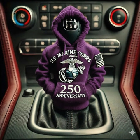 U.S. Marine Corps 250th Anniversary Gear Shift Knob Hoodies