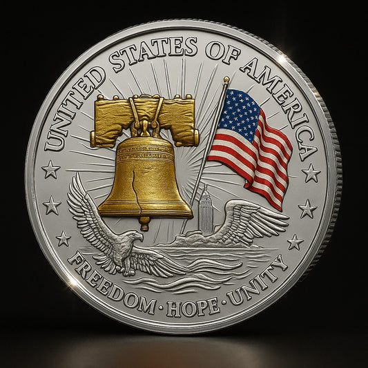 Liberty Bell and Statue of Liberty 140th Anniversary Commemorative Coin