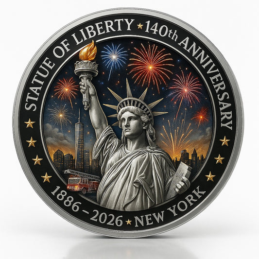 Liberty Bell and Statue of Liberty 140th Anniversary Commemorative Coin