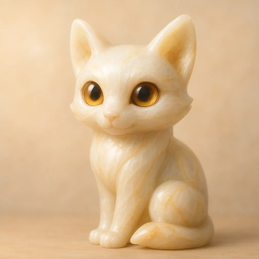 Big-Eyed Fox Figurines