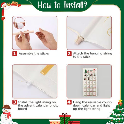 Christmas Photo Countdown Board