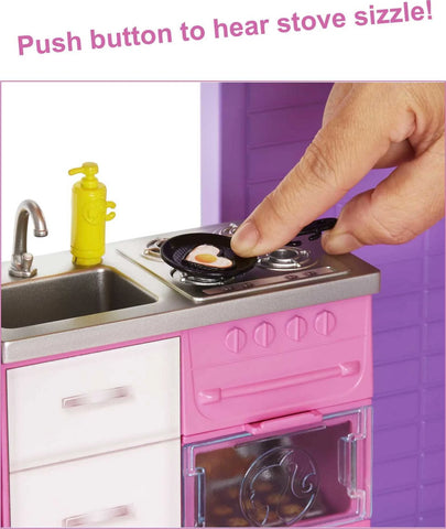 Barbie DreamHouse Dollhouse with Elevator, Pool, Lights & 70+ Accessories – 3-Story Playset