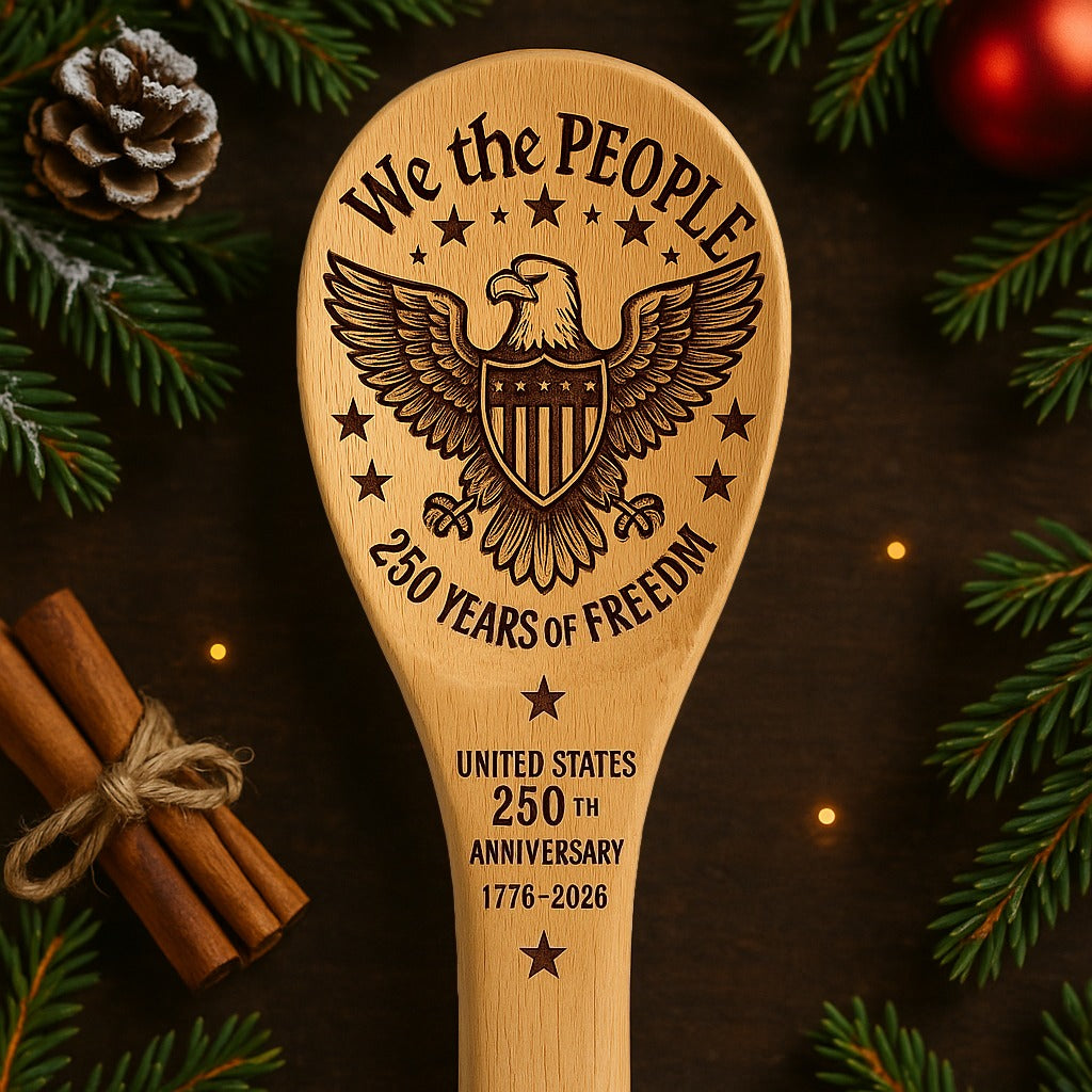 United States 250th Anniversary Commemorative Wooden Spoon