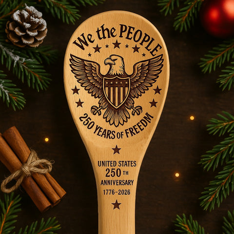 United States 250th Anniversary Commemorative Wooden Spoon