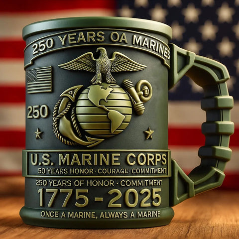 U.S. Marine Corps 250th Anniversary Commemorative Mug