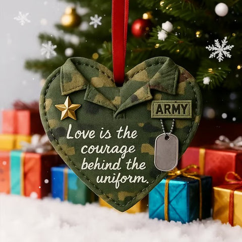 Occupational Love Heart Ornaments – Honoring Heroes in Uniform