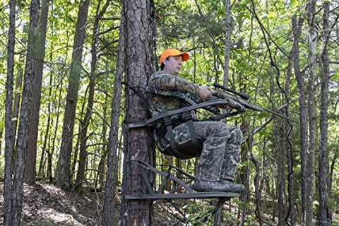 Summit Viper SD Climbing Treestand �� Lightweight Aluminum, Foam Padded Seat, 300 lbs Capacity, Includes Safety Harness