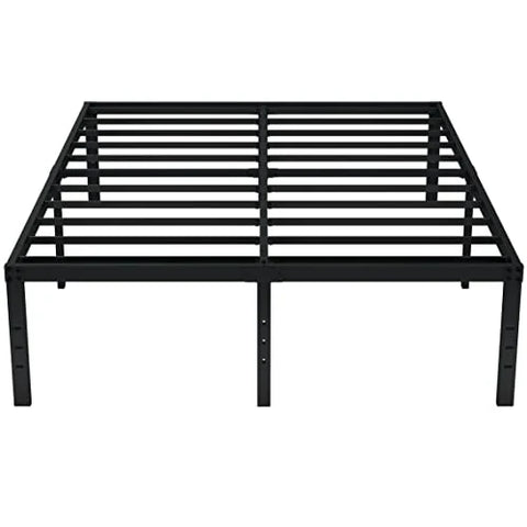 EMODA Queen Bed Frame No Box Spring Needed 18 Inch Heavy Duty Metal Tall Platform Bed Frame