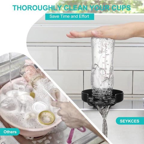 Kitchen Sink Push-Type Cup Washer