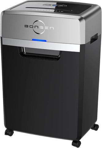 Heavy Duty Paper Shredder, 24-Sheet Cross-Cut Shredder, 40-Min Continuous Running Time, Commercial Grade Shredder for Office, 9-Gallon Big Basket, 55dB Super Quiet, P-4 High Security (S3105)