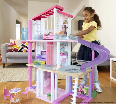 Barbie DreamHouse Dollhouse with Elevator, Pool, Lights & 70+ Accessories 锟斤拷 3-Story Playset