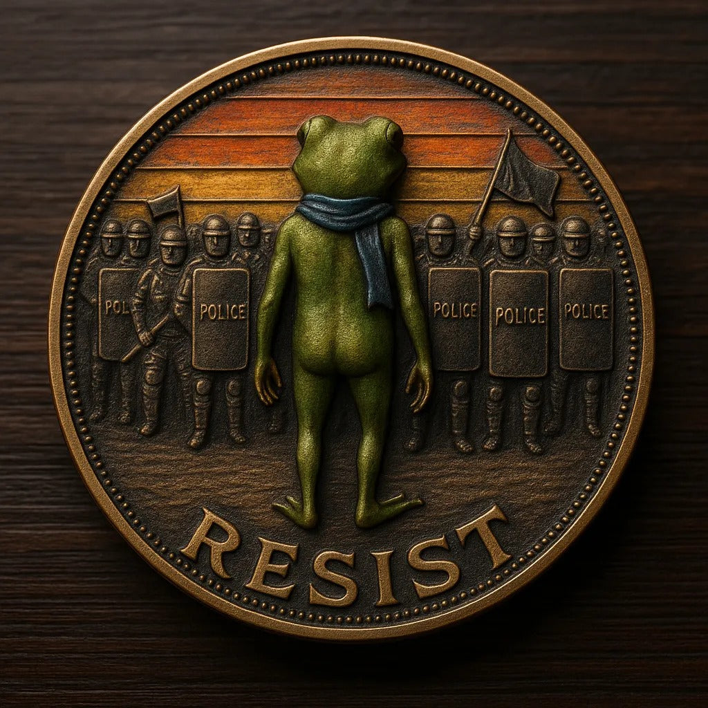 Portland Frog Challenge Coin