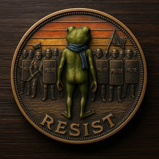 Portland Frog Challenge Coin