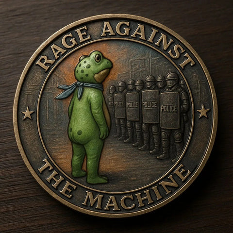 Portland Frog Challenge Coin