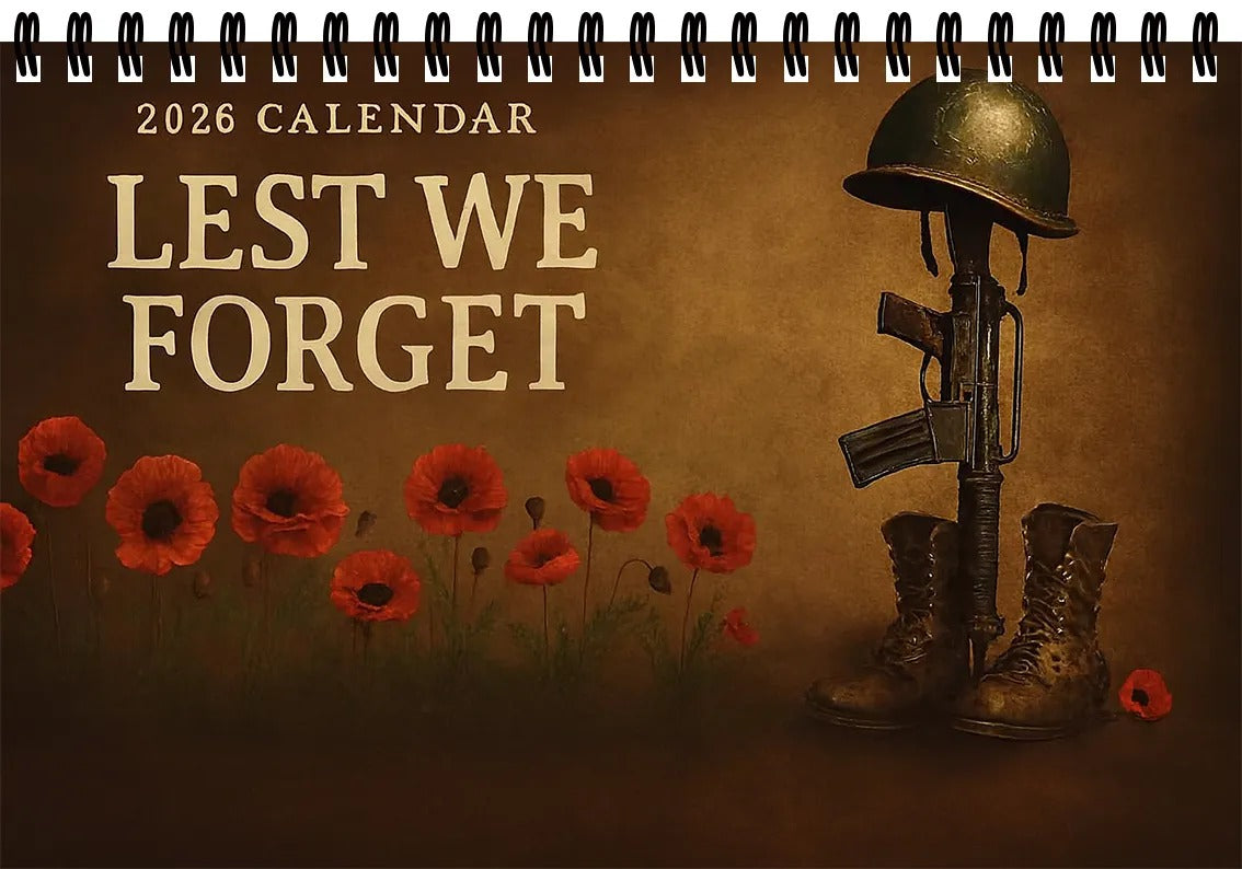Lest We Forget 2026 Memorial Wall Calendar