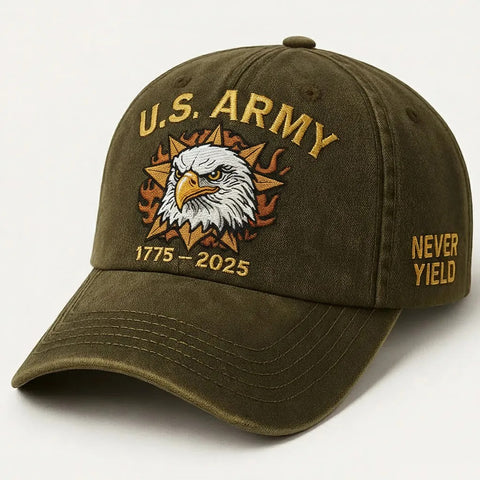 U.S. Army "Never Yield" Commemorative Cap